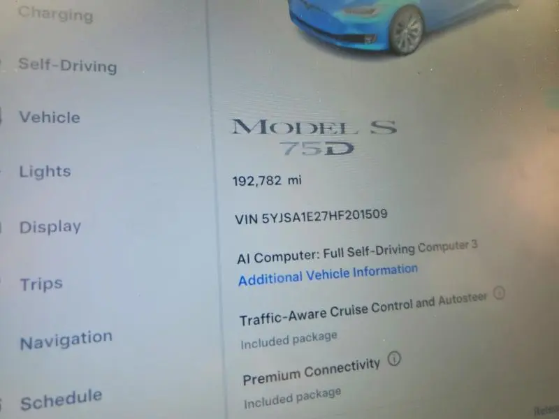 2017 TESLA MODEL S   