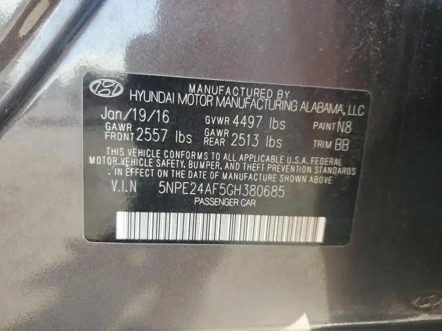 2016 HYUNDAI SONATA SE  