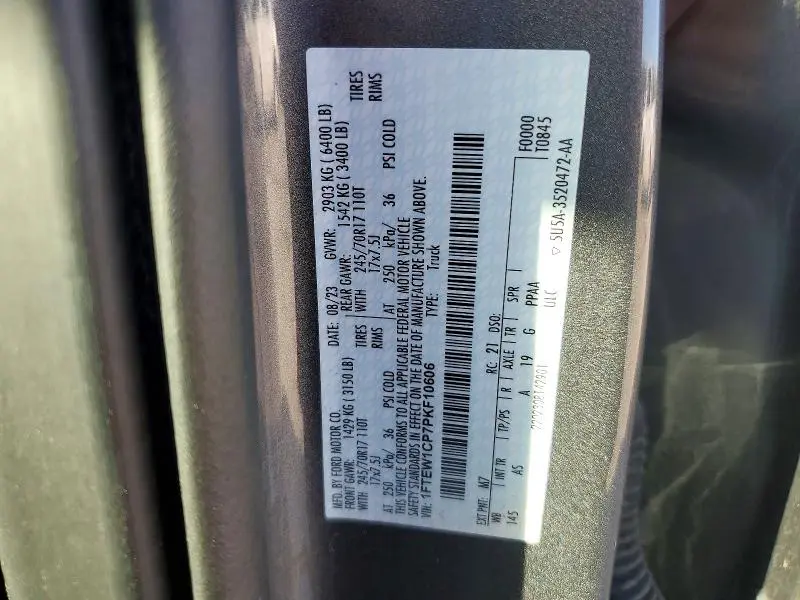 2023 FORD F150 SUPERCREW  