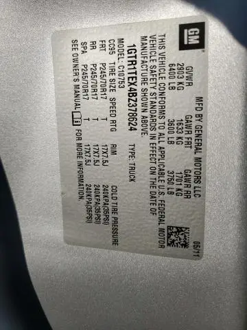 2011 GMC SIERRA C1500