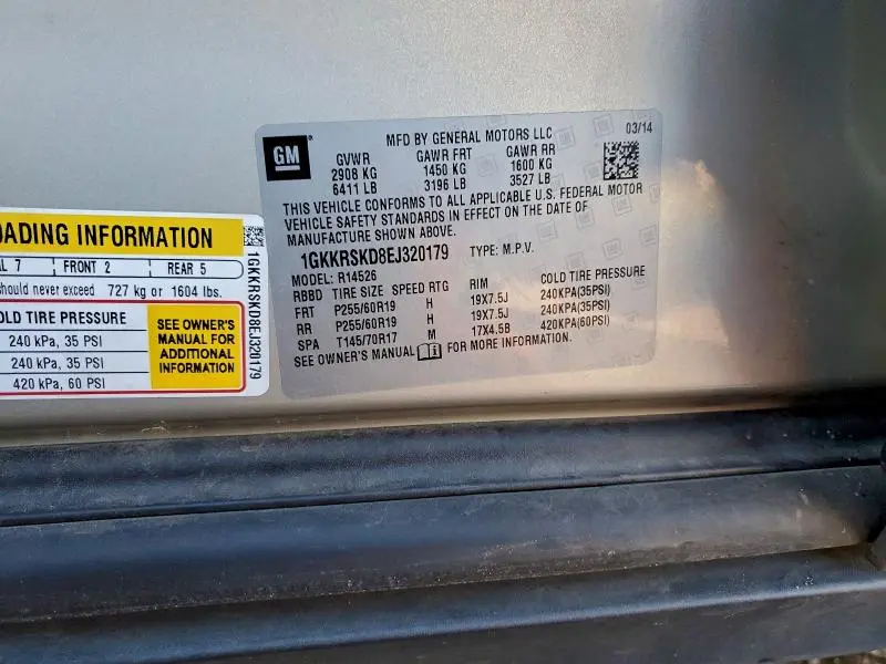 2014 GMC ACADIA SLT-2  