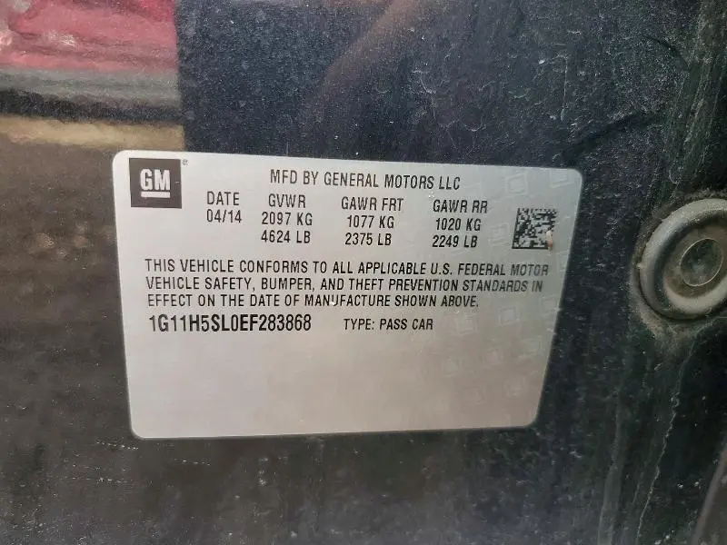 2014 CHEVROLET MALIBU LTZ  