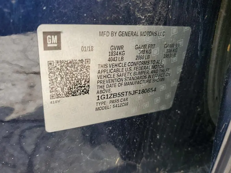 2018 CHEVROLET MALIBU LS  