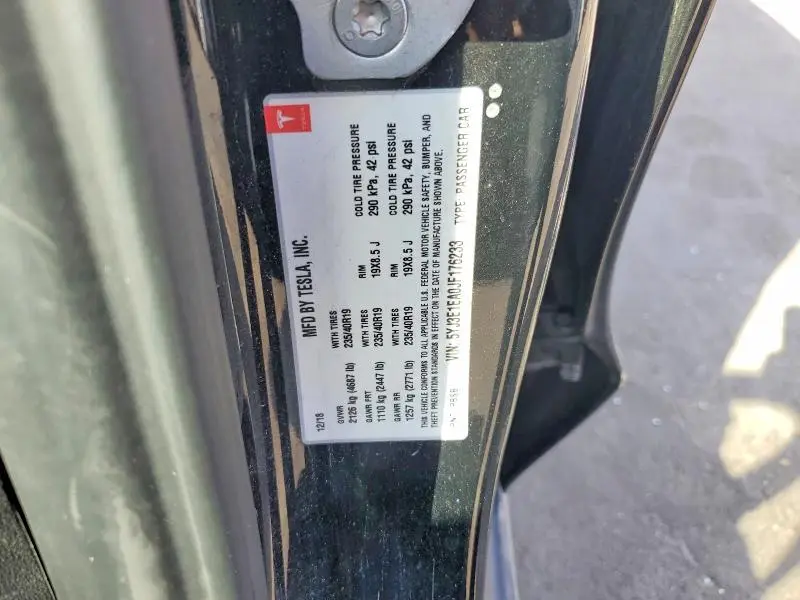 2018 TESLA MODEL 3   