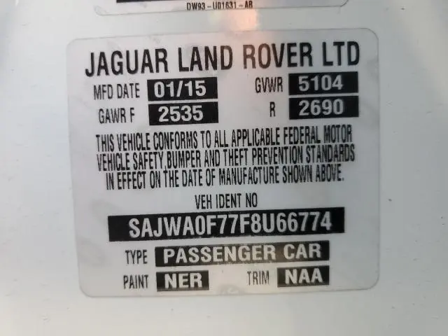 2015 JAGUAR XF 3.0 SPORT  