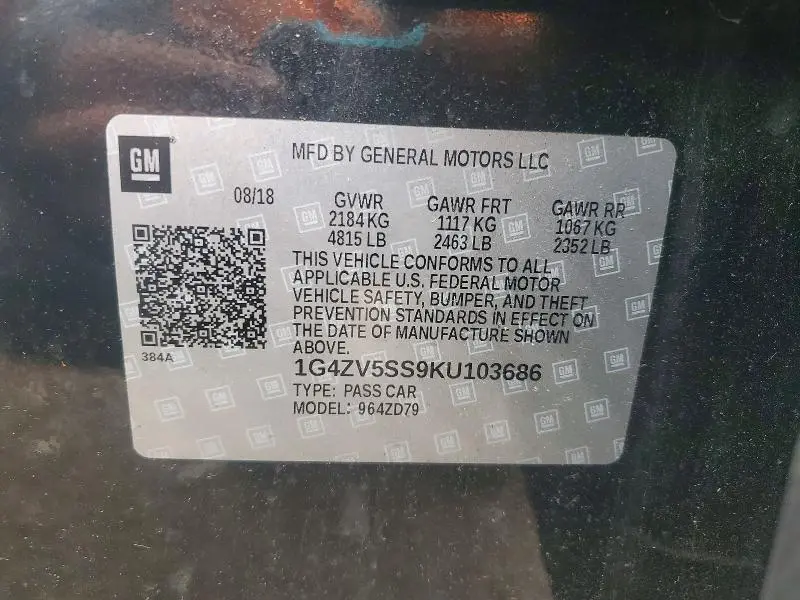 2019 BUICK LACROSSE AVENIR  