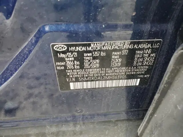 2021 HYUNDAI SANTA FE LIMITED  