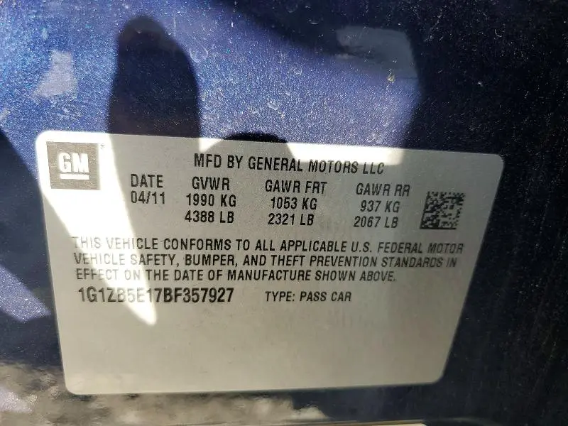 2011 CHEVROLET MALIBU LS  