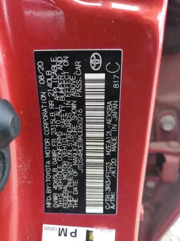 2021 TOYOTA COROLLA SE  