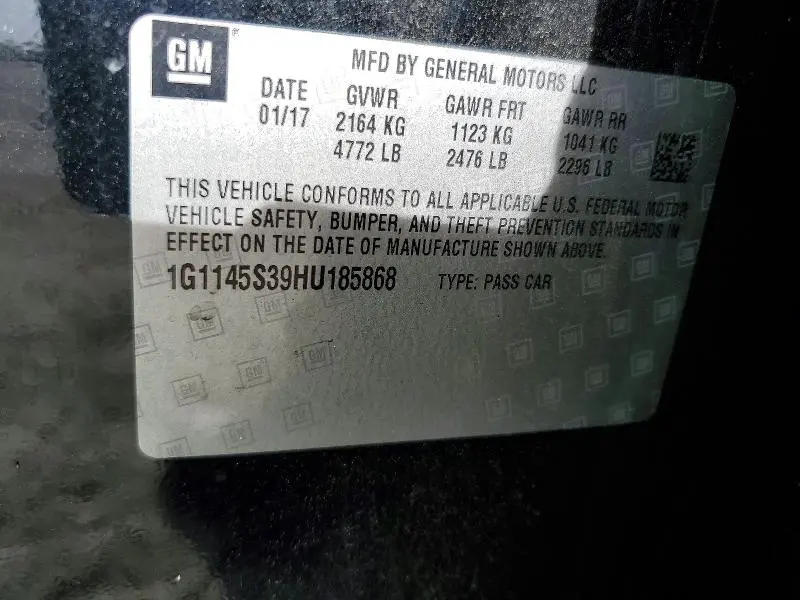 2017 CHEVROLET IMPALA PREMIER  