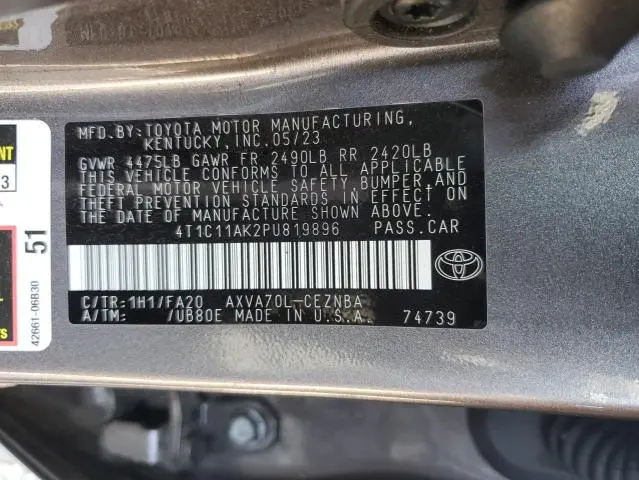 2023 TOYOTA CAMRY LE  