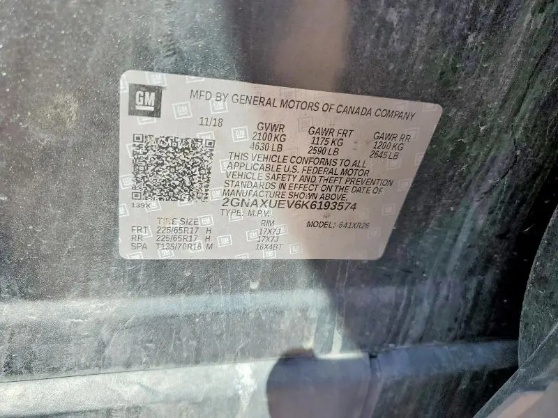 2019 CHEVROLET EQUINOX LT  