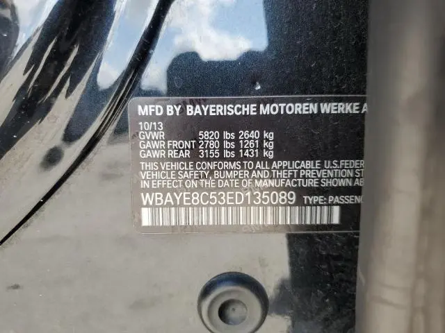 2014 BMW 750 LI  
