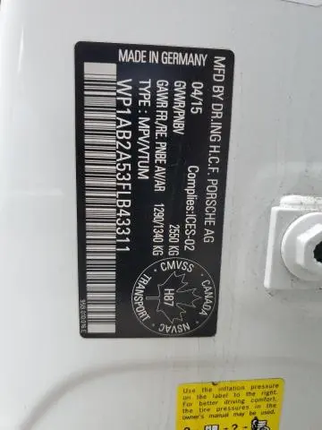 2015 PORSCHE MACAN S  