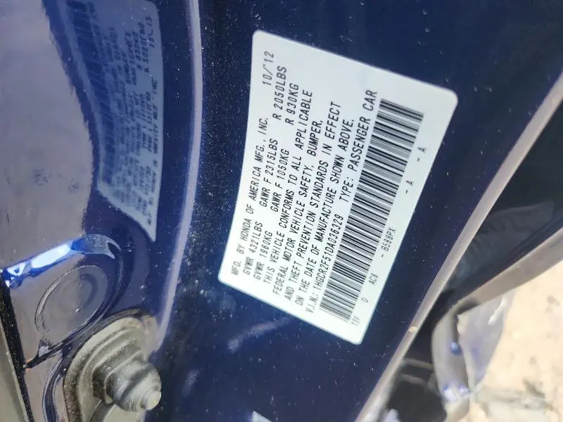 2013 HONDA ACCORD SPORT  