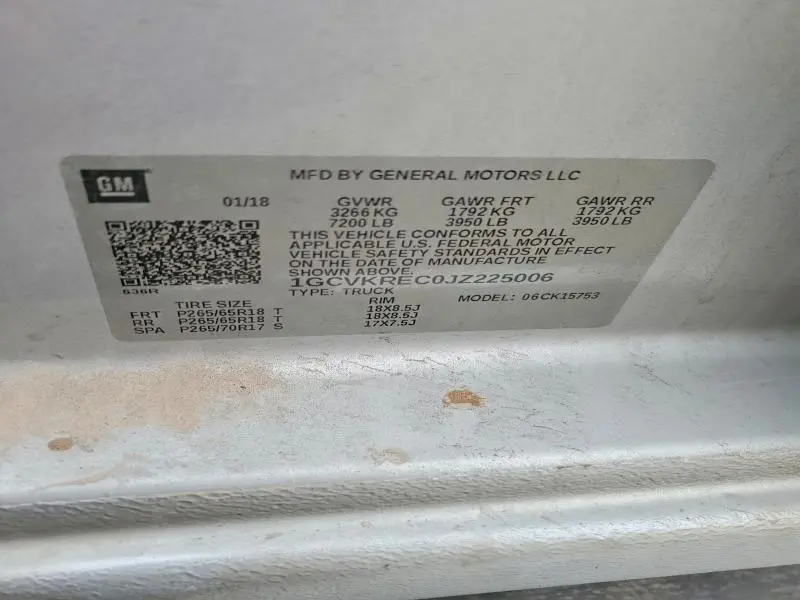 2018 CHEVROLET SILVERADO K1500 LT  