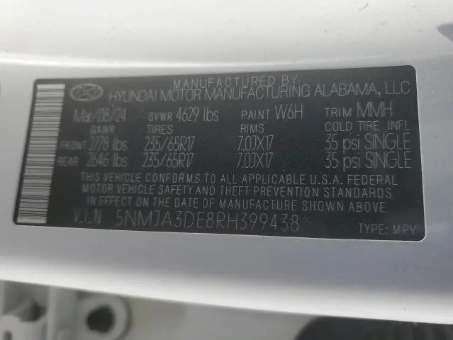 2024 HYUNDAI TUCSON SE  