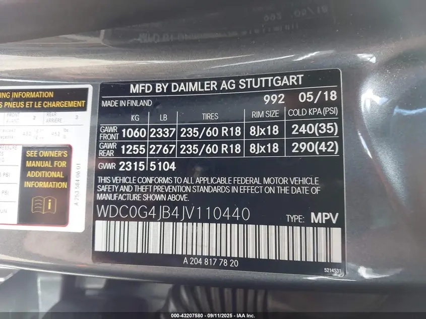 2018 MERCEDES-BENZ GLC 300  