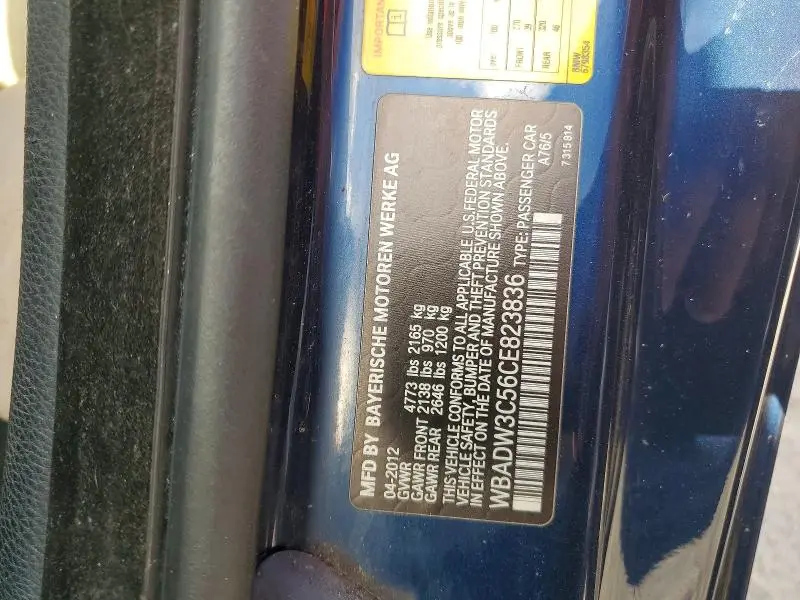 2012 BMW 328 I  