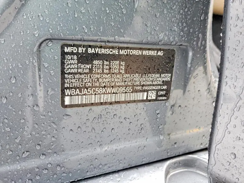 2019 BMW 530 I  