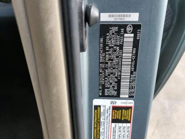 2010 TOYOTA CAMRY BASE