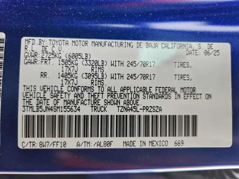 2025 TOYOTA TACOMA DOUBLE CAB  