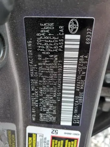 2024 TOYOTA CAMRY SE NIGHT SHADE  