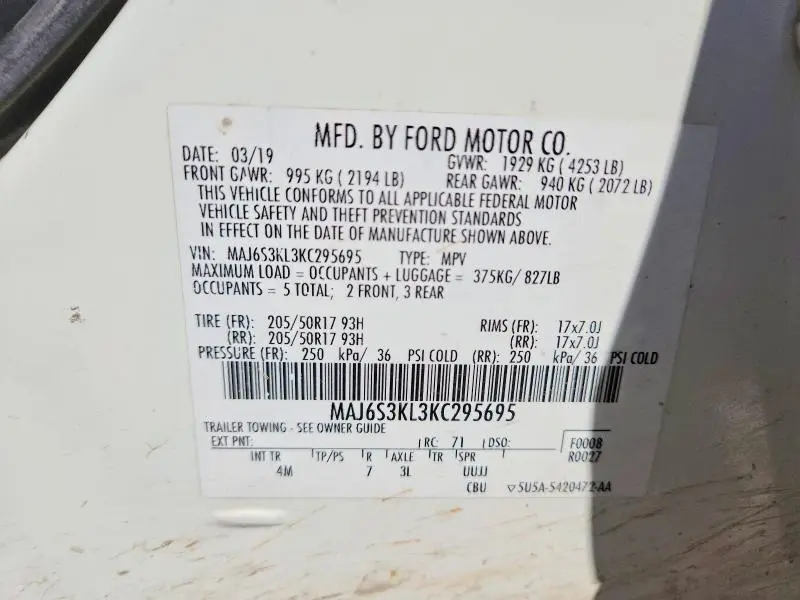 2019 FORD ECOSPORT TITANIUM  