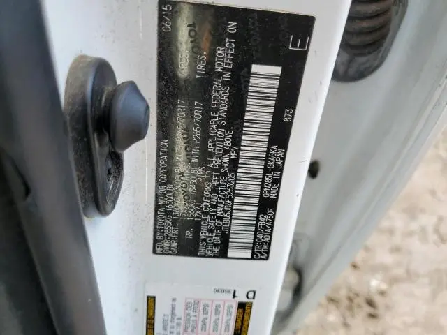 2015 TOYOTA 4RUNNER SR5  