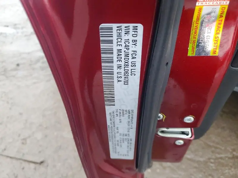 2020 JEEP CHEROKEE LIMITED  