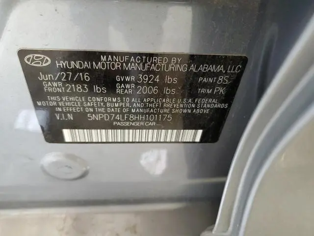2017 HYUNDAI ELANTRA SE  