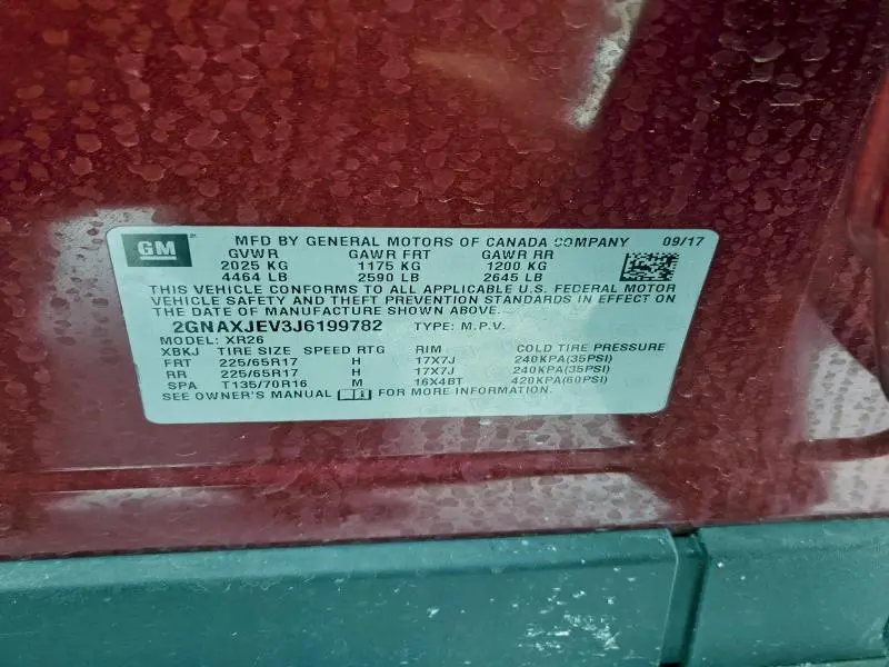 2018 CHEVROLET EQUINOX LT  