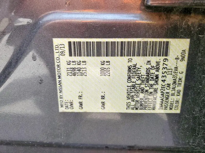 2014 NISSAN MAXIMA S
