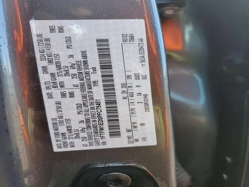 2023 FORD F150 SUPERCREW  