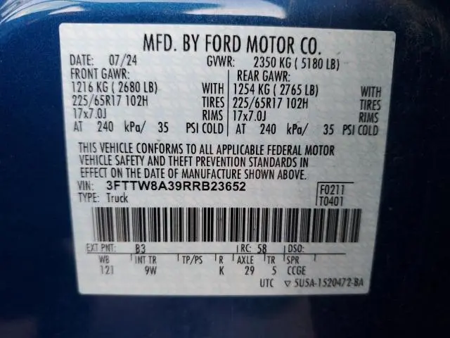 2024 FORD MAVERICK XL  