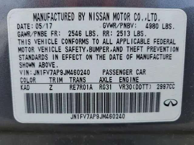 2018 INFINITI Q50 RED SPORT 400  