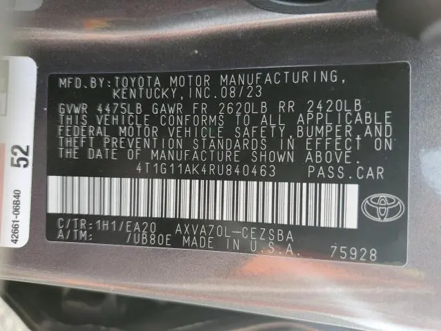 2024 TOYOTA CAMRY SE NIGHT SHADE  