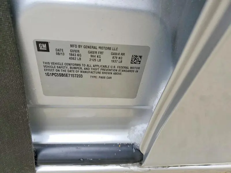 2014 CHEVROLET CRUZE LT  