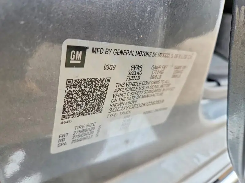 2019 CHEVROLET SILVERADO K1500 LTZ  