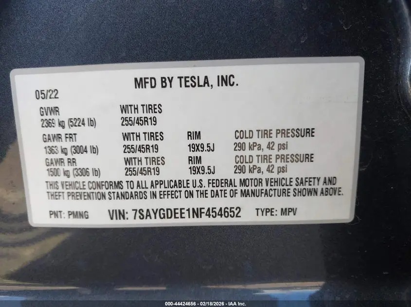 2022 TESLA MODEL Y LONG RANGE DUAL MOTOR ALL-WHEEL DRIVE
