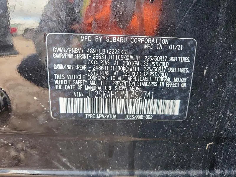 2021 SUBARU FORESTER PREMIUM  