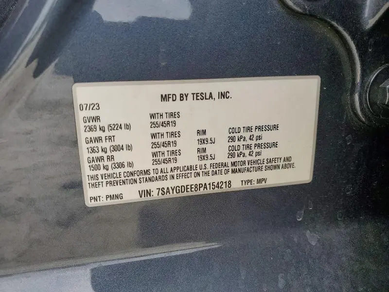 2023 TESLA MODEL Y   