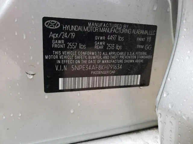 2019 HYUNDAI SONATA LIMITED