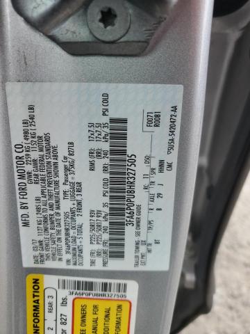 2017 FORD FUSION SE PHEV