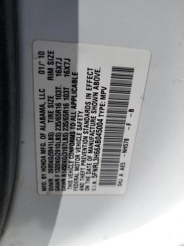 2010 HONDA ODYSSEY EXL