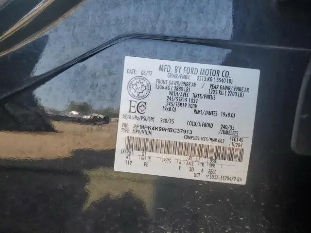 2017 FORD EDGE TITANIUM  