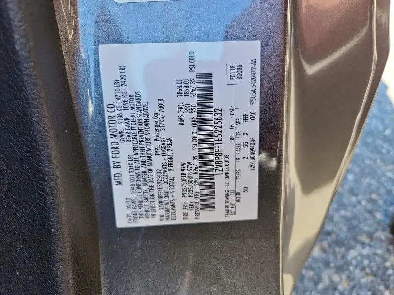 2014 FORD MUSTANG GT  