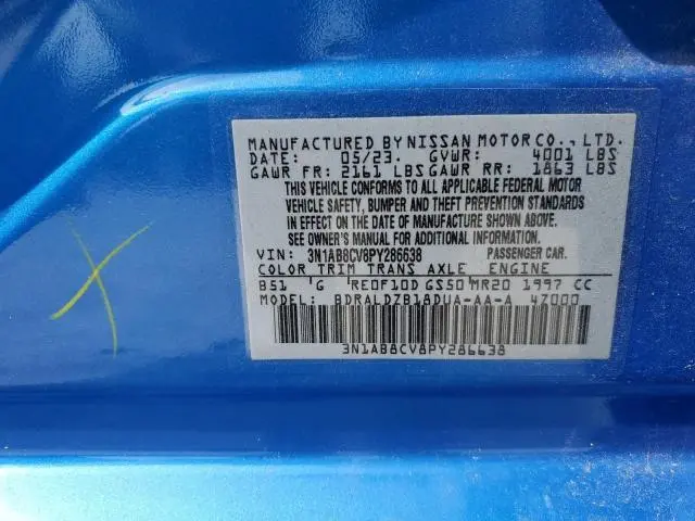 2023 NISSAN SENTRA SV  