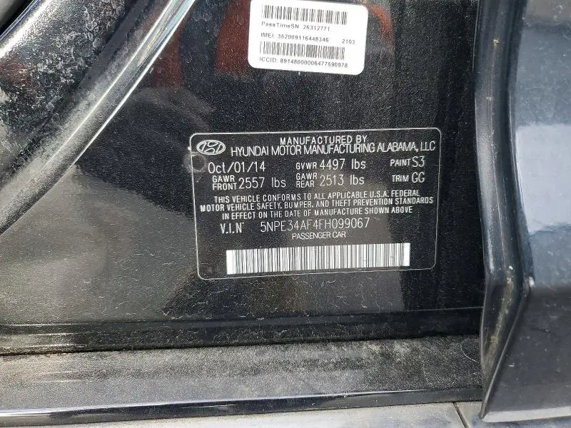 2015 HYUNDAI SONATA LIMITED  