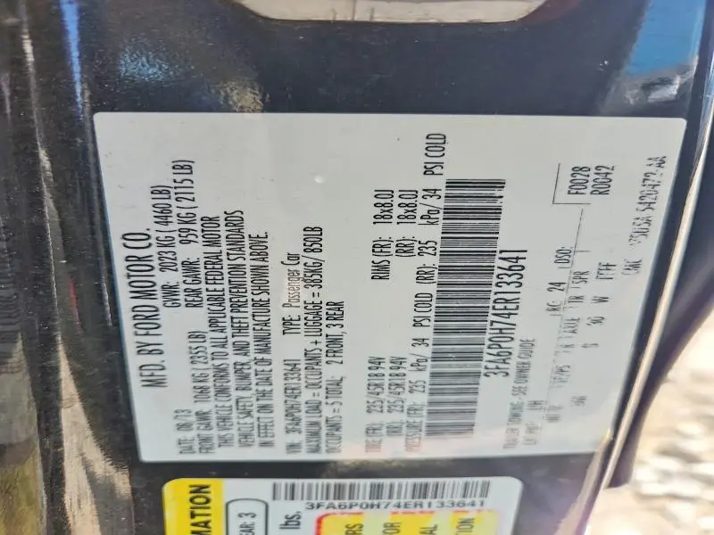 2014 FORD FUSION SE  